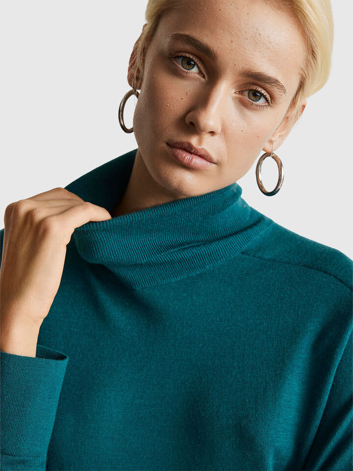 TURTLE NECK SWEATER Women image number 4